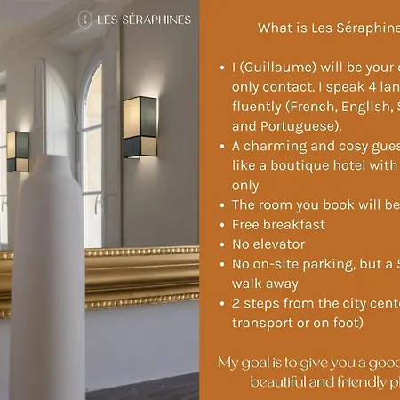 Les Seraphines - D'hotes - Guests House 4* Bordeaux